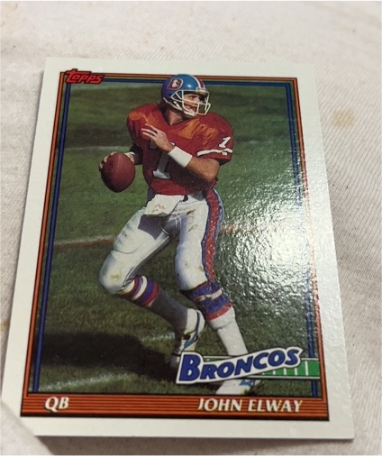 1991 Topps #554 John Elway — front