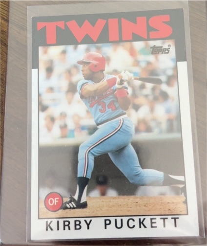 1986 Topps #329 Kirby Puckett — front