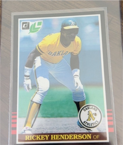 1985 Donruss Leaf #208 Rickey Henderson — front