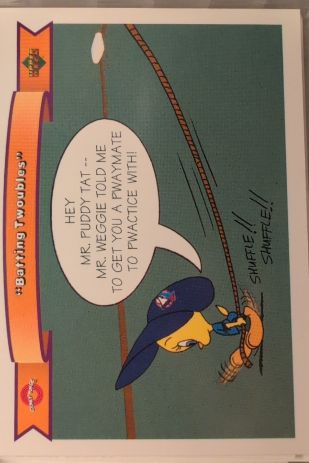 1991 Upper Deck Comic Ball 2 #87 Batting Twoubles Tweety Bird — front