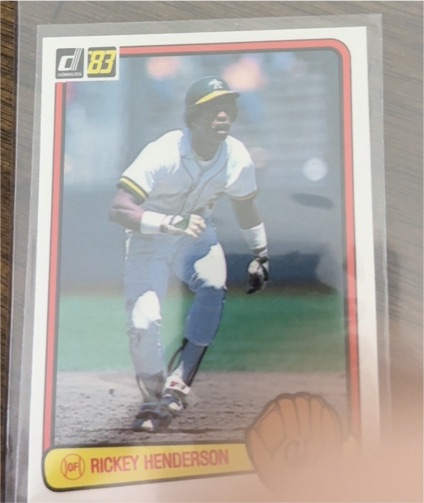 1983 Donruss #35 Rickey Henderson — front
