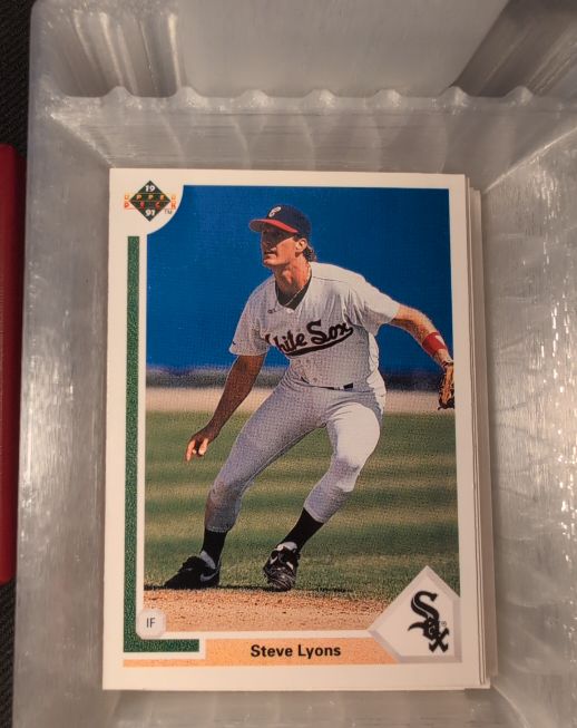 1991 Upper Deck #601 Steve Lyons — front