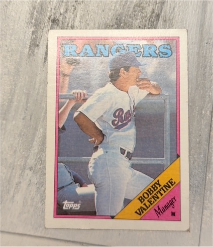 1988 Topps #594 Bobby Valentine — front
