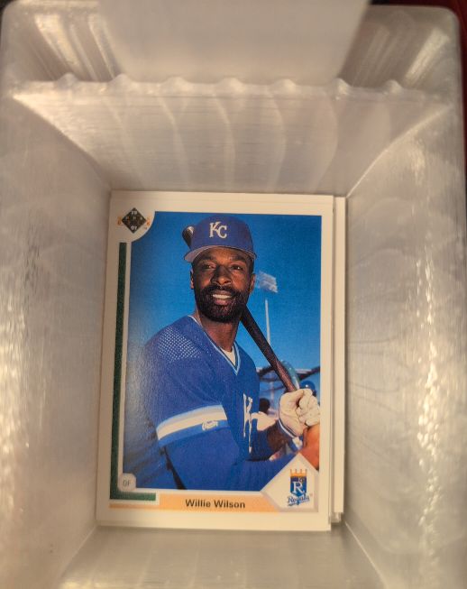1991 Upper Deck #609 Willie Wilson — front