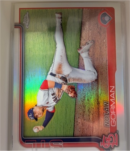 2025 Topps Chrome #80 Nolan Gorman — front