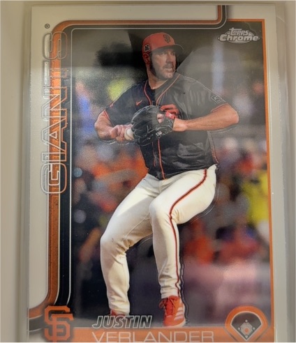 2025 Topps Chrome #206 Justin Verlander — front