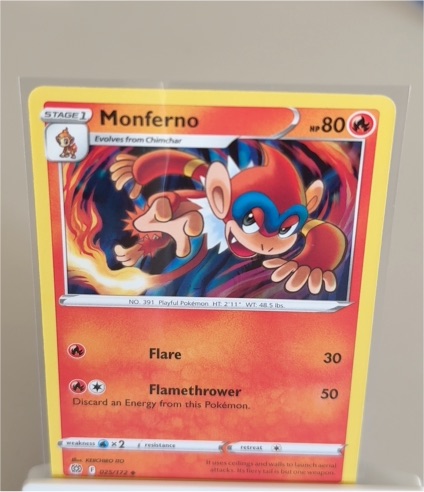 2022 Pokémon Sword & Shield Brilliant Stars #025 Monferno — front
