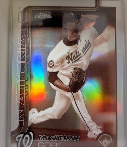 2025 Topps Chrome #160 MacKenzie Gore Sepia Refractor — front