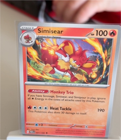 2023 Pokémon Paradox Rift #021 Simisear — front