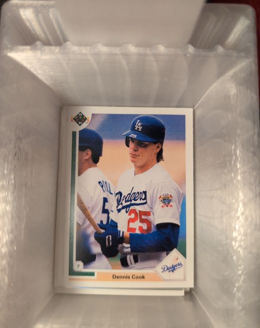 1991 Upper Deck #612 Dennis Cook — front