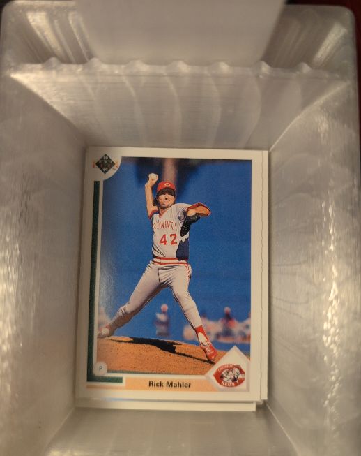 1991 Upper Deck #42 Rick Mahler — front