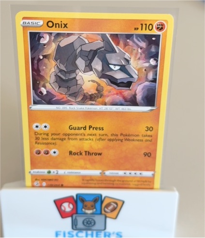 2021 Pokémon Fusion Strike #138 Onix — front
