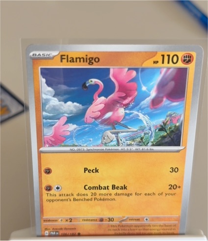 2023 Pokémon Paradox Rift #106 Flamigo — front