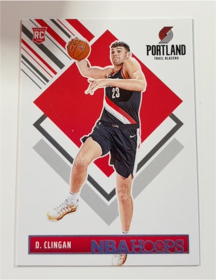 2024-25 Panini NBA Hoops #293 Donovan Clingan Tribute Rookie — front