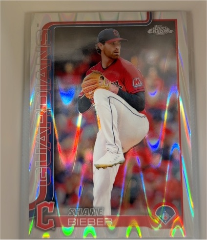 2025 Topps Chrome #19 Shane Bieber — front