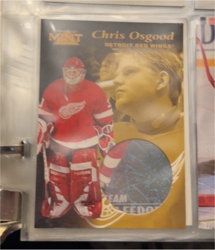 1995 Fleer Mint Chris Osgood Detroit Red Wings — front