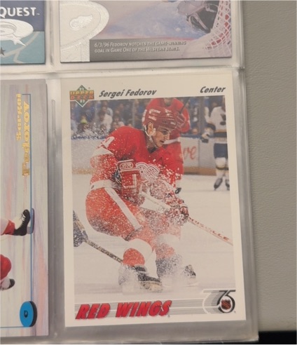1991-92 Upper Deck #144 Sergei Fedorov — front