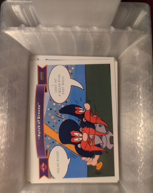 1991 Upper Deck Comic Ball 2 #153 - "Patch of Greens" - Nolan Ryan — front
