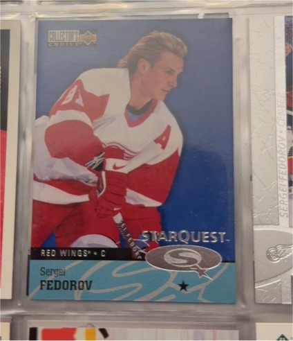 1997-98 Upper Deck Collector's Choice Starquest #SQ19 Sergei Fedorov — front