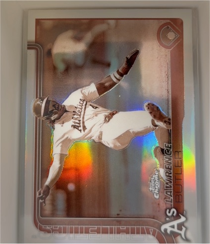 2025 Topps Chrome #67 Lawrence Butler Sepia Refractor — front