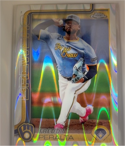 2025 Topps Chrome #95 Freddy Peralta — front