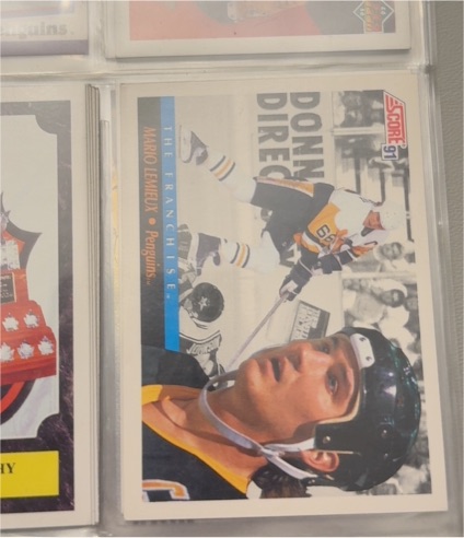 1991 Score #335 Mario Lemieux Pittsburgh Penguins — front