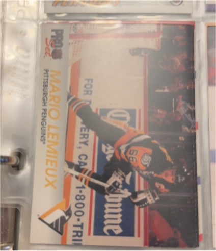 1991 Pro Set #256 Mario Lemieux — front