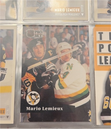 1991-92 Pro Set #194 Mario Lemieux — front