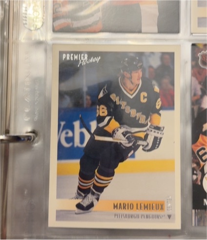 1994 Topps Premier Hockey #250 Mario Lemieux — front