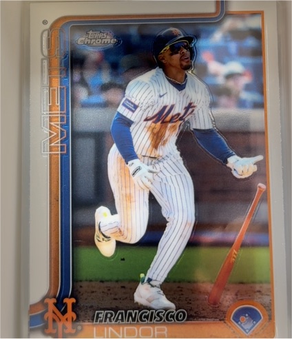 2025 Topps Chrome #170 Francisco Lindor — front
