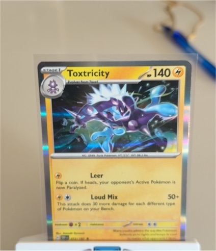 2023 Pokémon Sv03: Obsidian Flames #072 Toxtricity — front