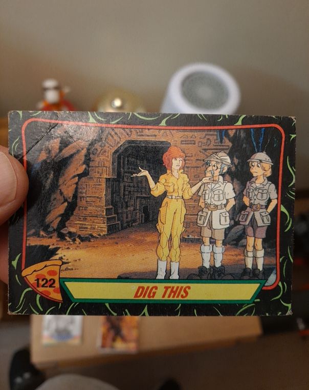 1989 Topps Teenage Mutant Ninja Turtles #122 Dig This — front