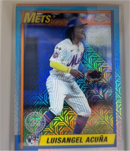 2025 Topps Series 2 1990 Topps Chrome Silver Pack #T90C-128 Luisangel Acuña — front