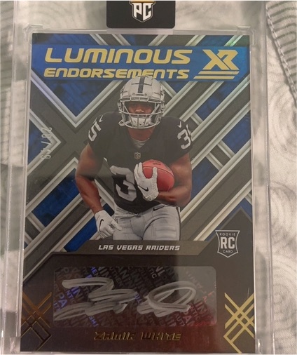 2022 Panini XR Luminous Endorsements #LUM-ZW Zamir White — front
