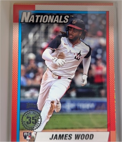 2025 Topps Series 2 35th Anniversary #90B2-47 James Wood — front