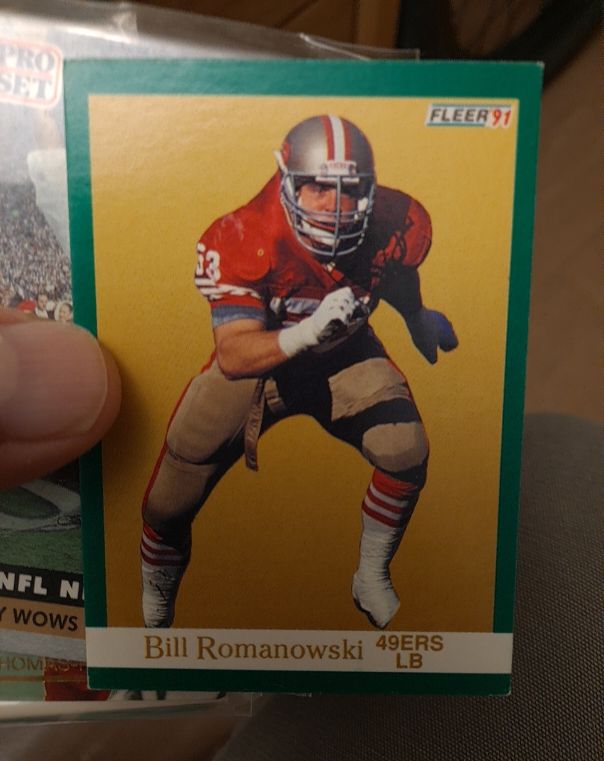 1991 Fleer #364 Bill Romanowski — front