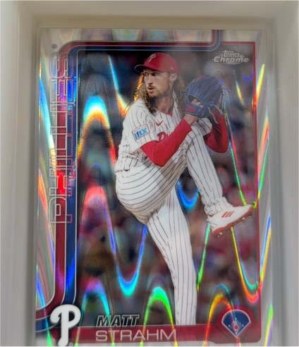 2025 Topps Chrome #178 Matt Strahm — front