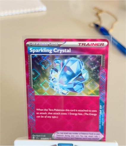 2023 Pokémon Scarlet & Violet Stellar Crown #142 Sparkling Crystal — front