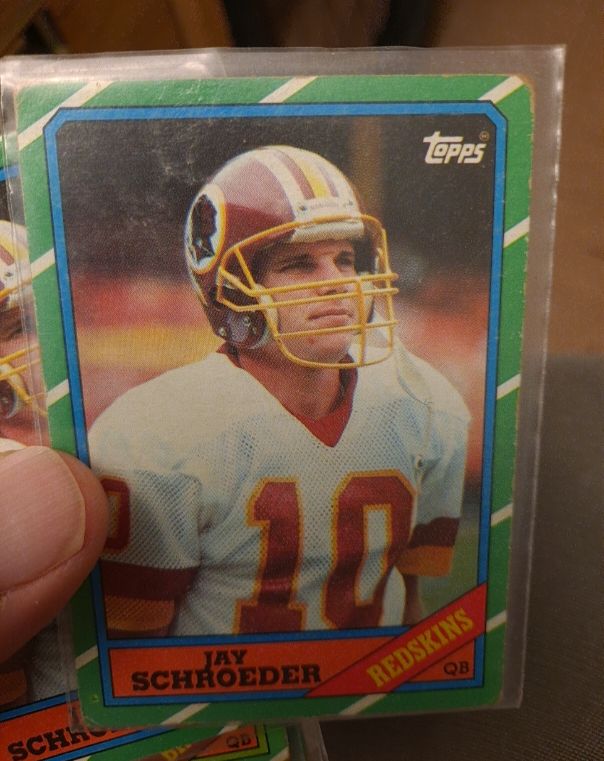 1986 Topps #172 Jay Schroeder — front