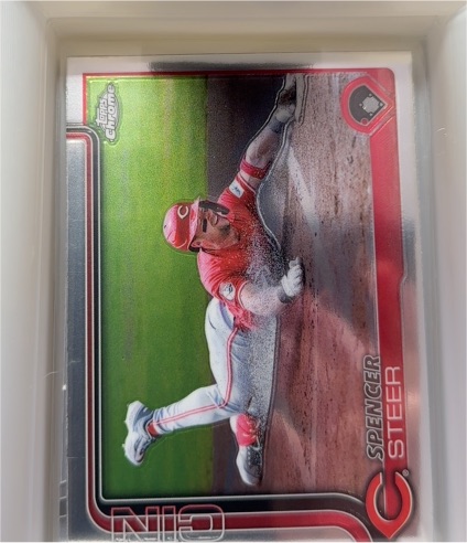 2025 Topps Chrome #174 Spencer Steer — front