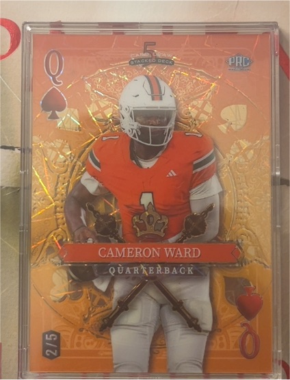 2024 Wild Card 5 Card Draw Stacked Deck #Q Cameron Ward — front