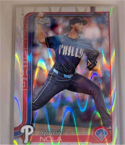 2025 Topps Chrome #286 Aaron Nola — front