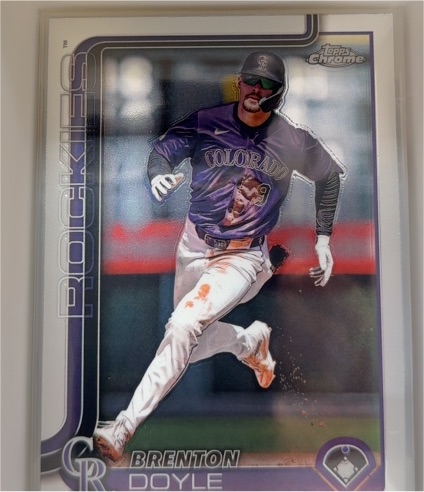 2025 Topps Chrome #118 Brenton Doyle Colorado Rockies — front