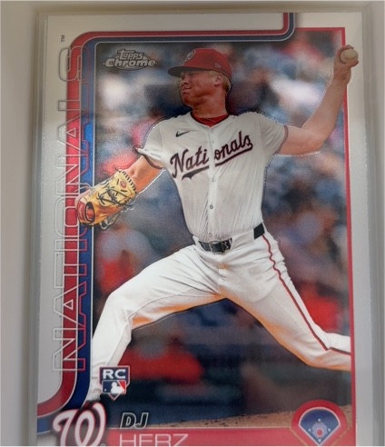 2025 Topps Chrome #287 DJ Herz — front