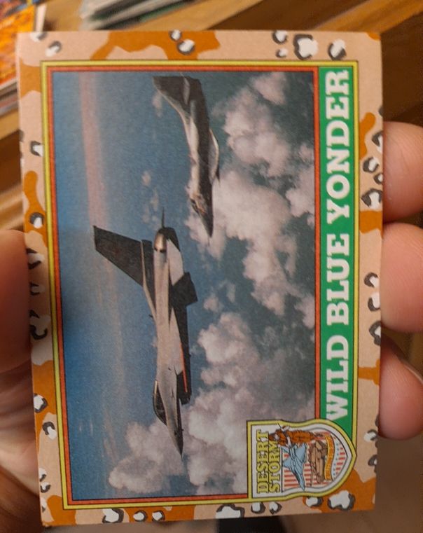 1991 Topps Desert Storm #30 Wild Blue Yonder — front