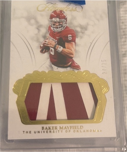 2018 Panini Flawless Collegiate #21 Baker Mayfield — front