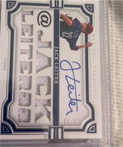 2023 Panini National Treasures #08 Jack Leiter — front