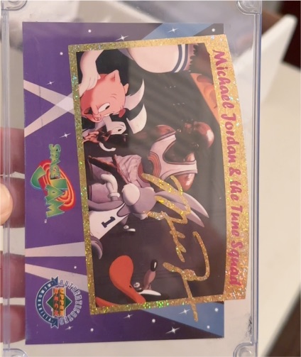1996 Upper Deck Space Jam Michael Jordan & The Tune Squad Jumbo Card — front