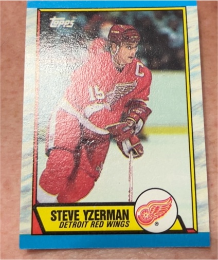 1989-90 Topps #83 Steve Yzerman — front