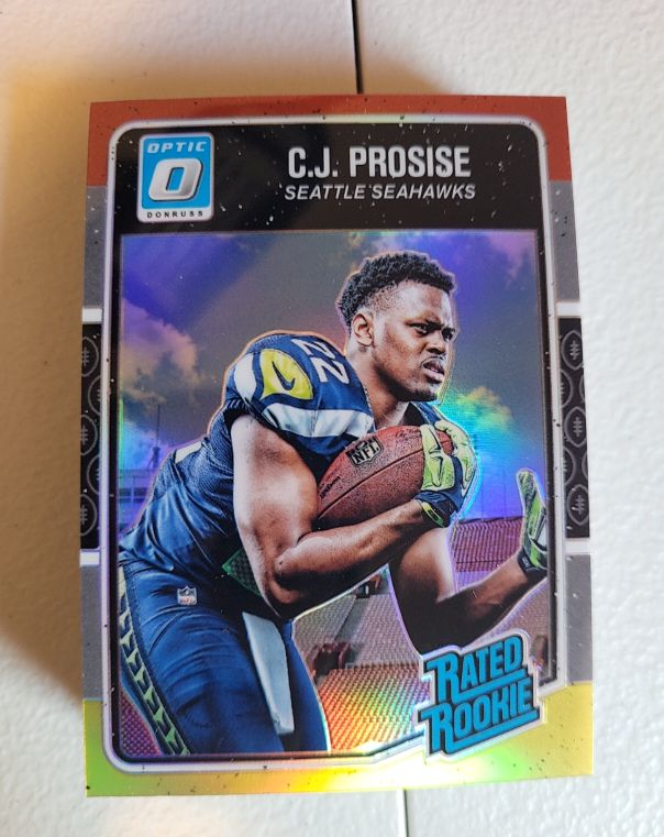 2016 Donruss Optic #154 C.J. Prosise — front